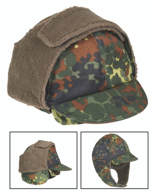 GERMAN FLECKTARN WINTER CAP (USED)