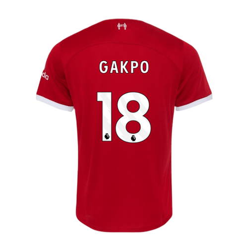 GAKPO #18 Liverpool 23/24 Authentic Men's Home Shirt - PL Font