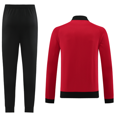AC Milan 23/24 Men's Red-Black Long Zip Jacket