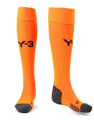 Real Madrid Y-3 23/24 Kid's Goalkeeper Orange Shirt and Shorts