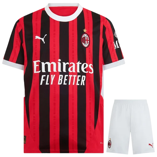 AC Milan 24/25 Kid's Home Shirt and Shorts