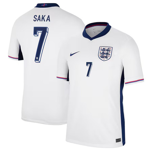 SAKA #7 England 2024 Stadium Men's Home Shirt