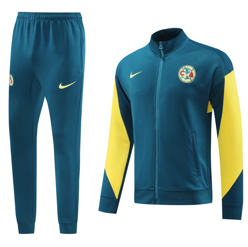CF América 24/25 Men's Blue-Yellow Long Zip Jacket