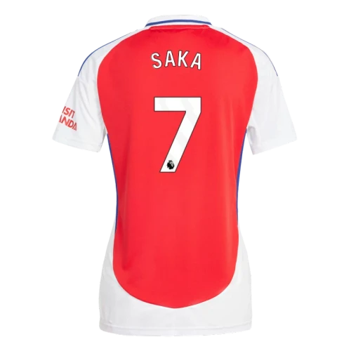 SAKA #7 Arsenal 24/25 Women's Home Shirt - PL Font