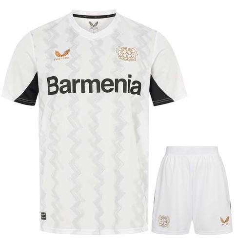 Leverkusen 24/25 Kid's Away Shirt and Shorts