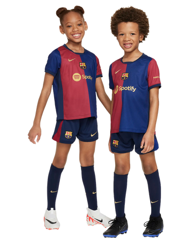 Barcelona 24/25 Kid's Home Shirt and Shorts