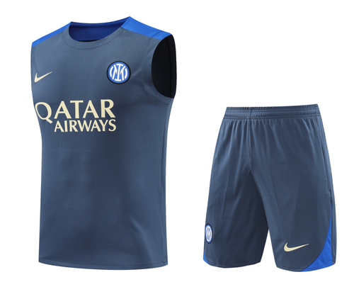 Inter Milan 24/25 Men's Dark Gray Training Tank Top