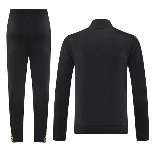 Mexico 2025 Men's Gold Black Long Zip Jacket