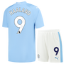 HAALAND #9 Manchester City 23/24 Kid's Home Shirt and Shorts - PL Font