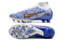Nike Air Zoom Mercurial Superfly 9 Elite AG Football Boots - Blue/White