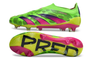 adidas Predator Elite FG Laceless- Green/Pink/Yellow