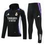 Real Madrid 24/25 Men's Black-Purple Hoodie Tracksuit