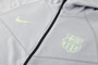 Barcelona 24/25 Men's Gray Long Zip Hoodie Tracksuit