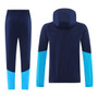 Spain 2026 Men's Blue Long Zip Hoodie Tracksuit