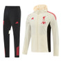 Liverpool 25/26 Men's Cream Long Zip Windbreaker