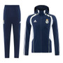 Real Madrid 25/26 Men's Navy Long Zip Windbreaker
