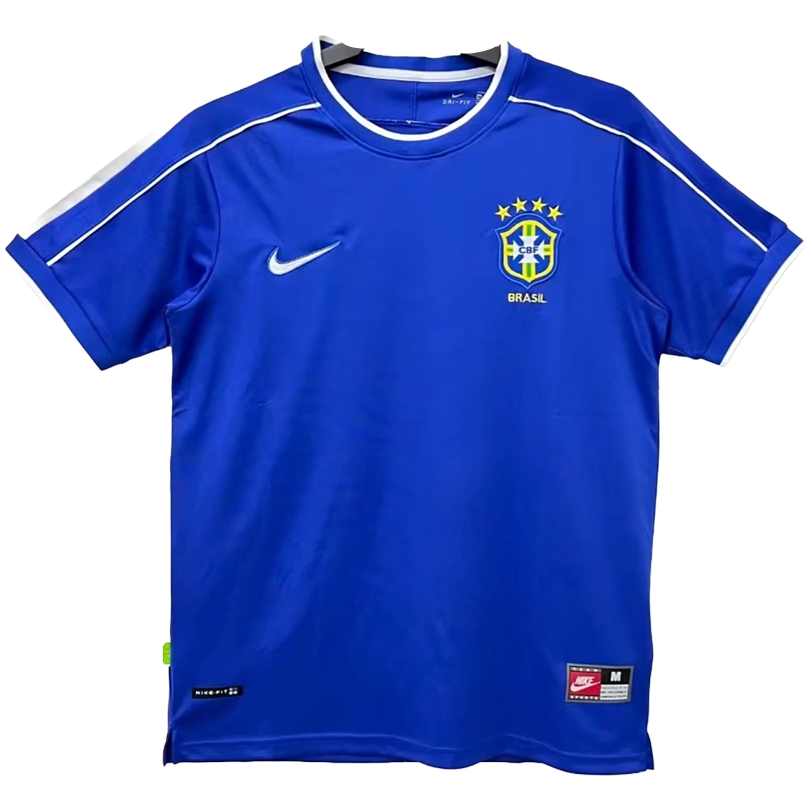 Brazil 1998 Men's Away Retro Shirt
