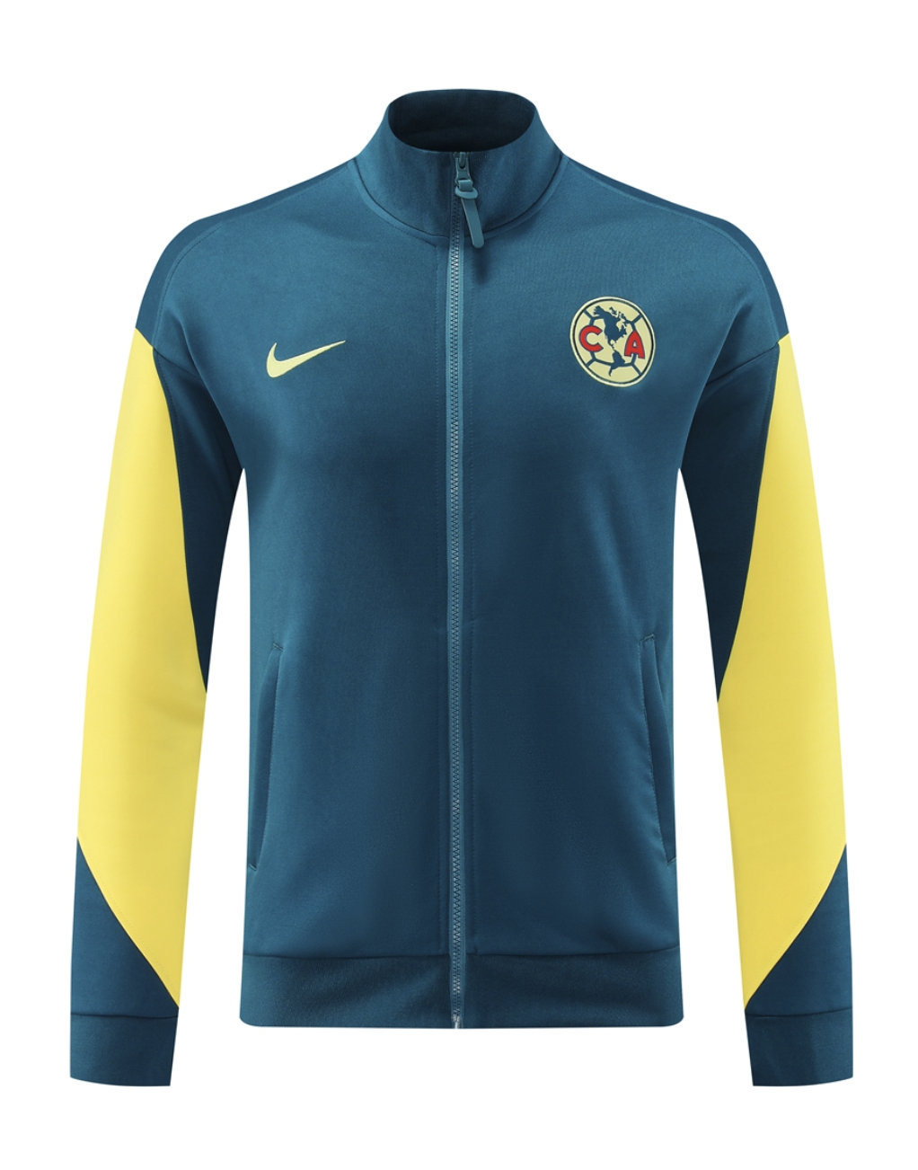 CF América 24/25 Men's Blue-Yellow Long Zip Jacket