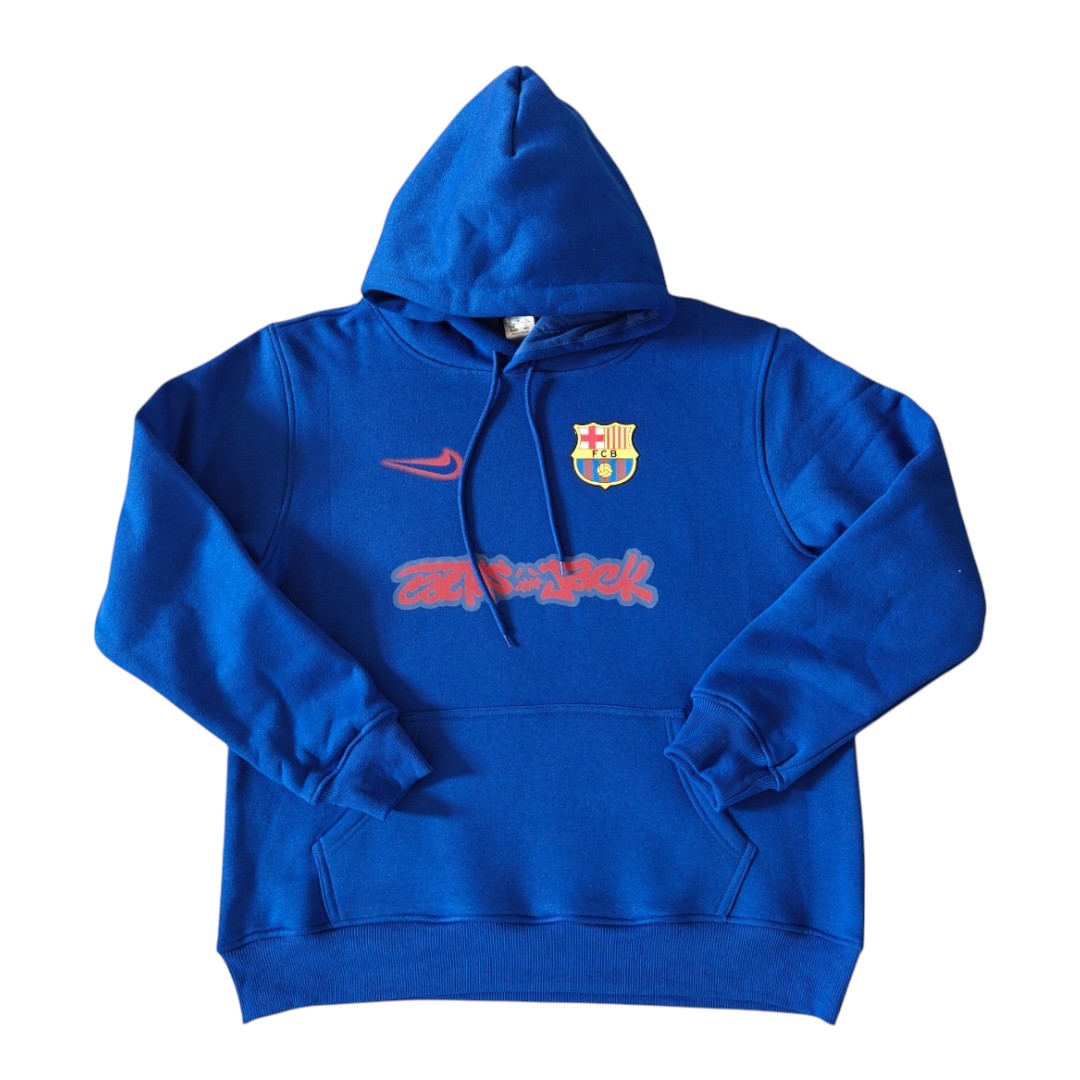 Barcelona x Travis Scott 24/25 Men's Blue Hoodie
