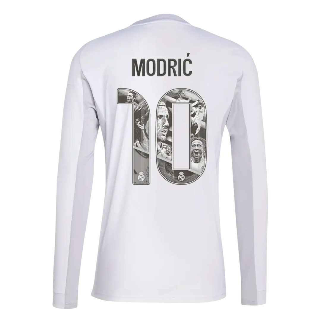 #10 MODRIĆ Real Madrid 25/26 Men's Home Long Sleeve Shirt - Special Edition