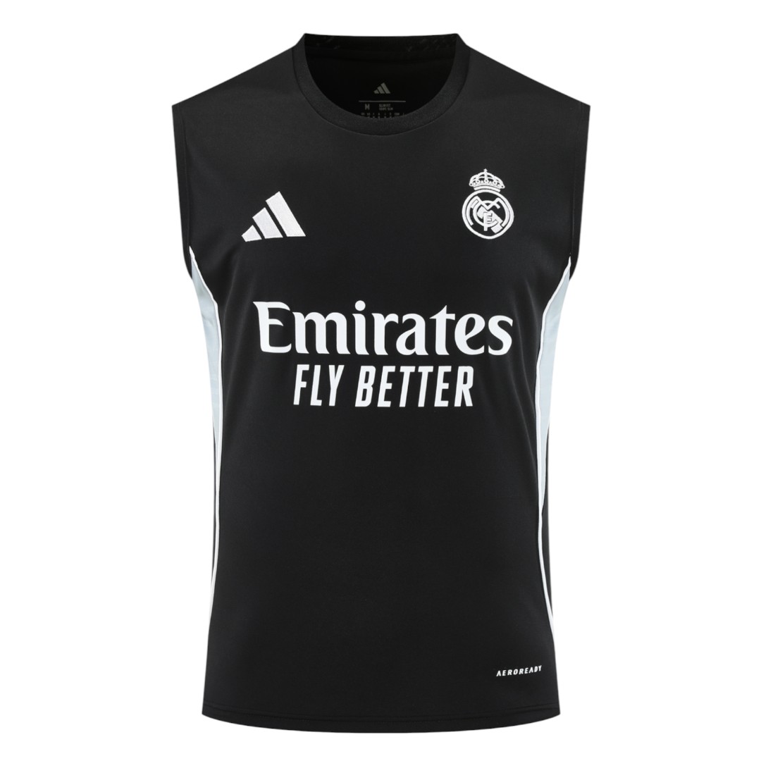 Real Madrid 25/26 Men's Black Training Tank Top