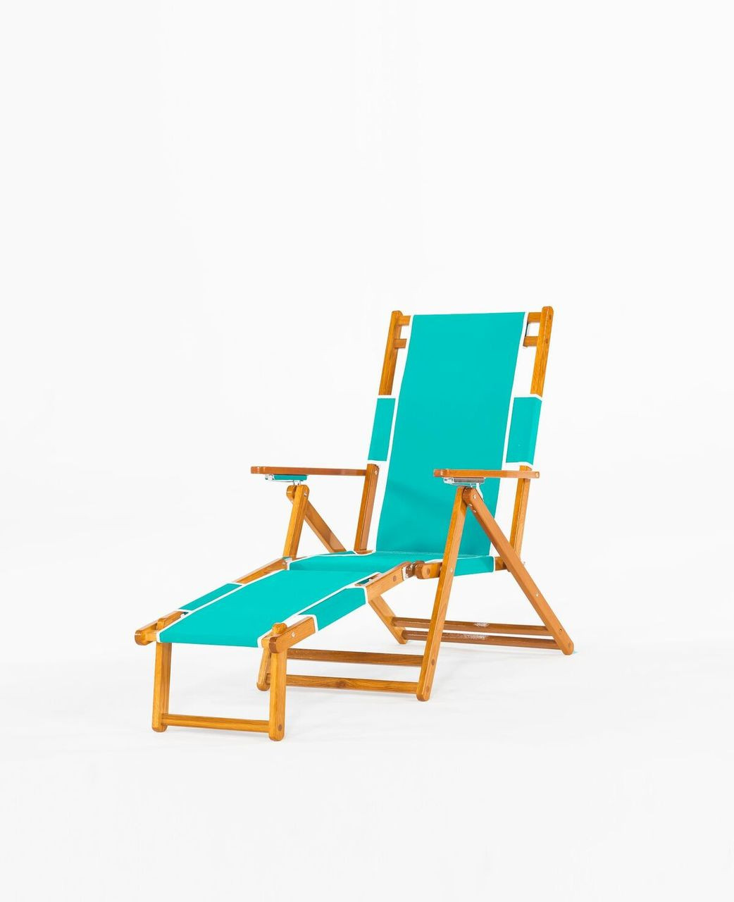 Commercial Wooden Beach Chairs Foot Rest