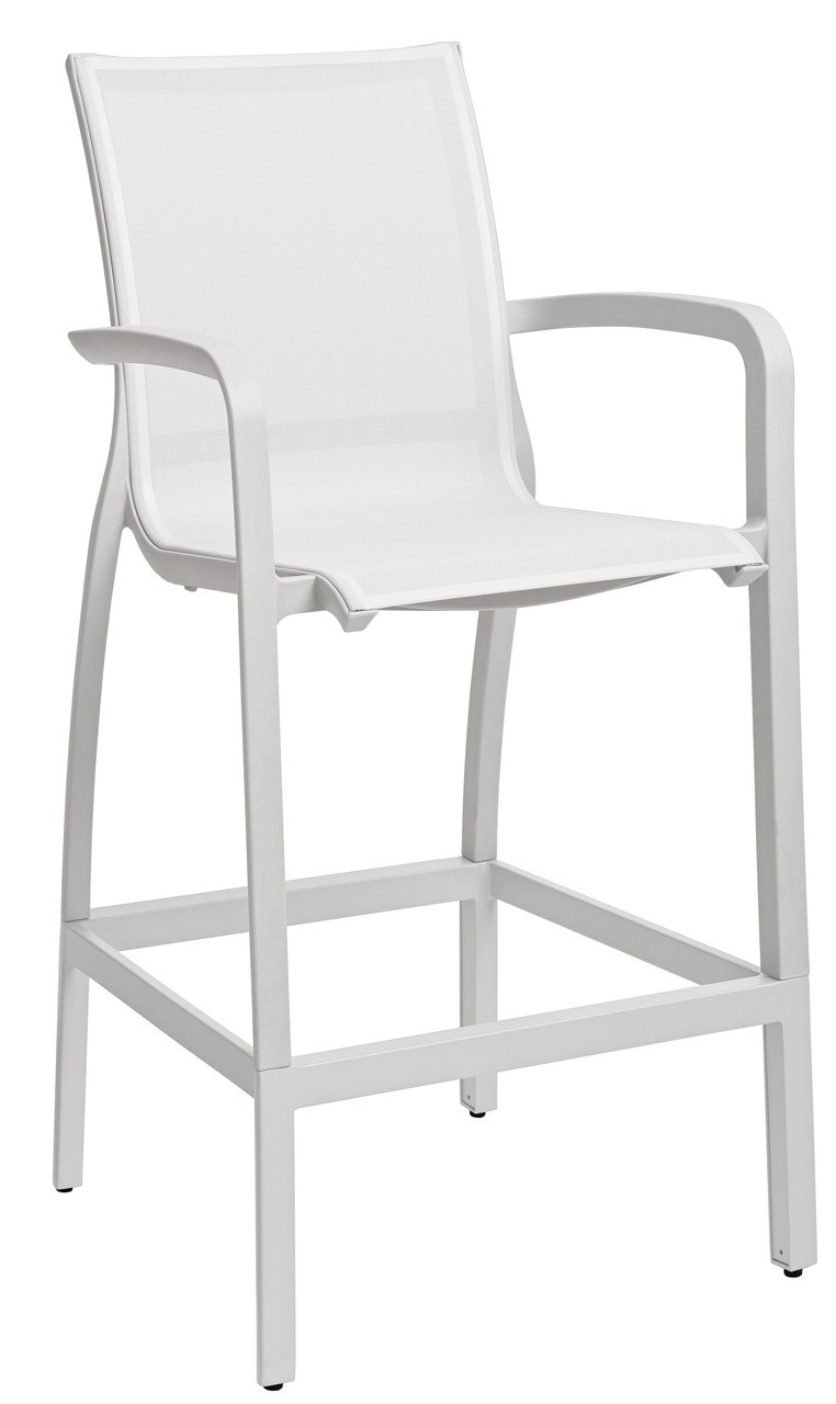 Grosfillex Sunset Resin Sling Bar Stool Patio Furniture