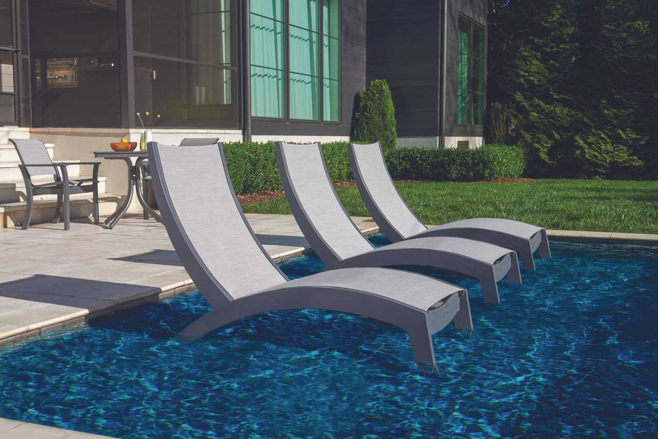 Telescope Casual Dune MGP Sling Stacking Hydro Lounge Chaise Patio