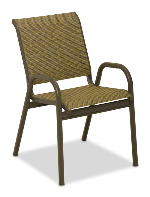 Gardenella commercial patio sling stacking bistro chair for HOA communities, hotels, and pool clubs
