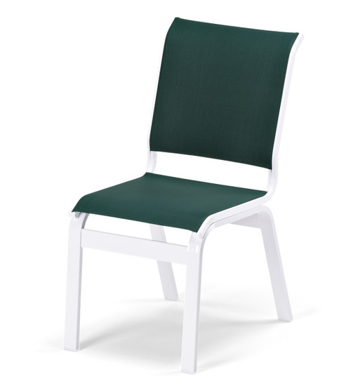 Aruba commercial sling dining height armless cafe chair outdoor dining seating wholesale