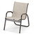 Gardenella commercial patio sling stacking arm chair for HOA communities, hotels, and pool clubs
