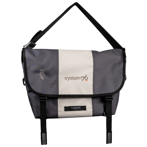 Custom made 17 inch messenger bag with canvas, nylon, and other consciously-sourced materials from around the world.