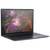 The Pangolin laptop open at a quarter angle, featuring a Pop!_OS wallpaper.