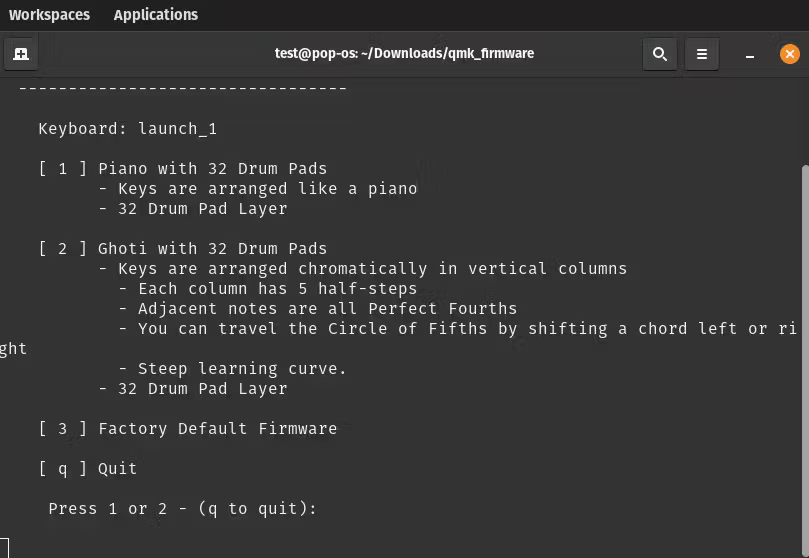 showing code example of step one