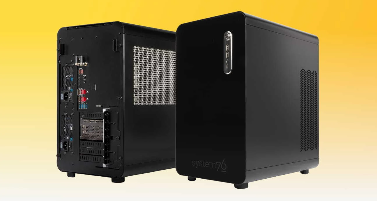 the New Thelio Major Desktop quarter turned to the right