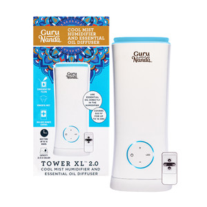 tower xl humidifier and diffuser gurunanda with package and remote on white tower xl humidifier and diffuser gurunanda with package and remote on white
