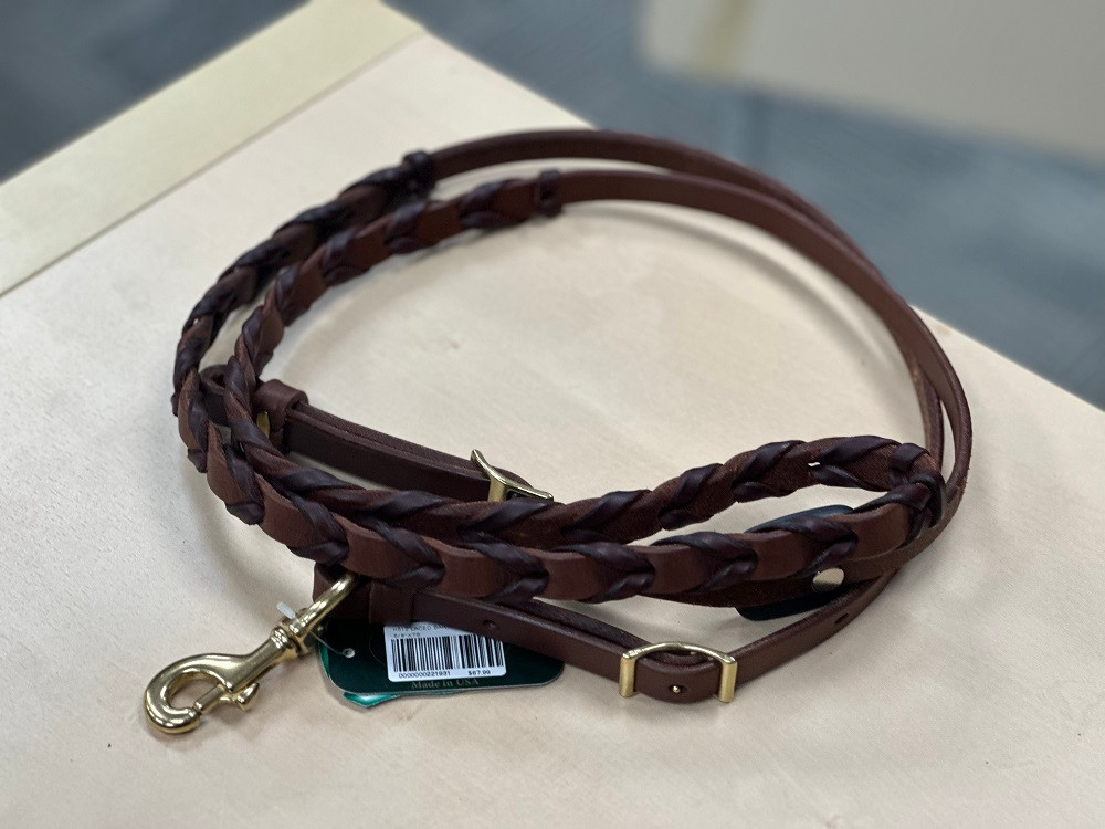 Berlin Leather Laced Barrel Reins