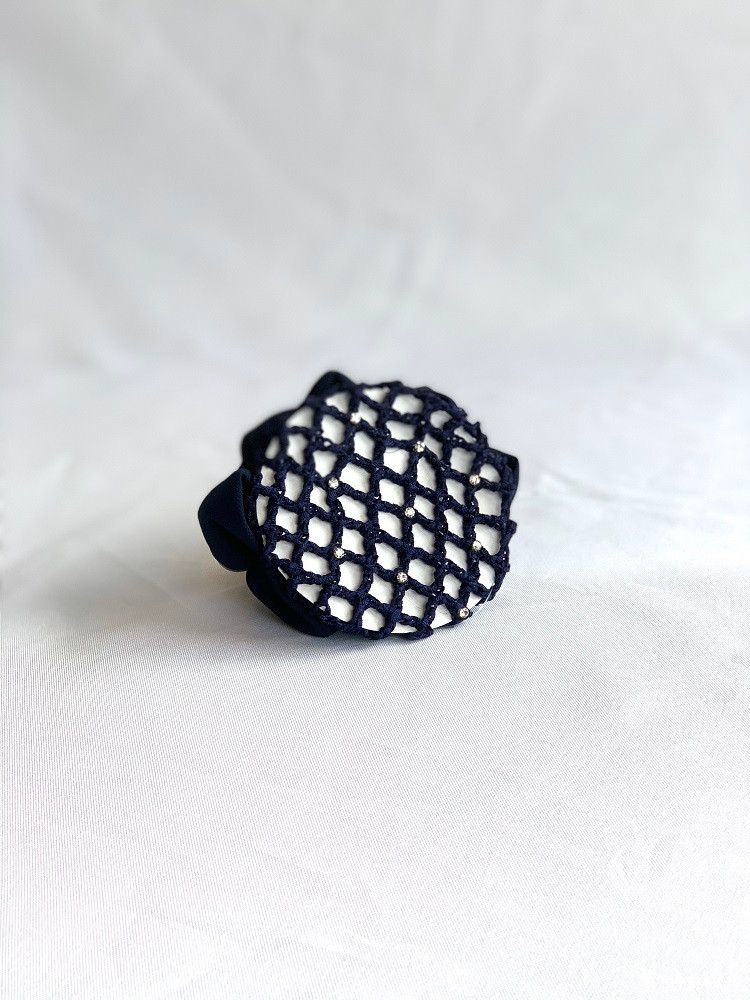 Hair Net Scunchie with Clips