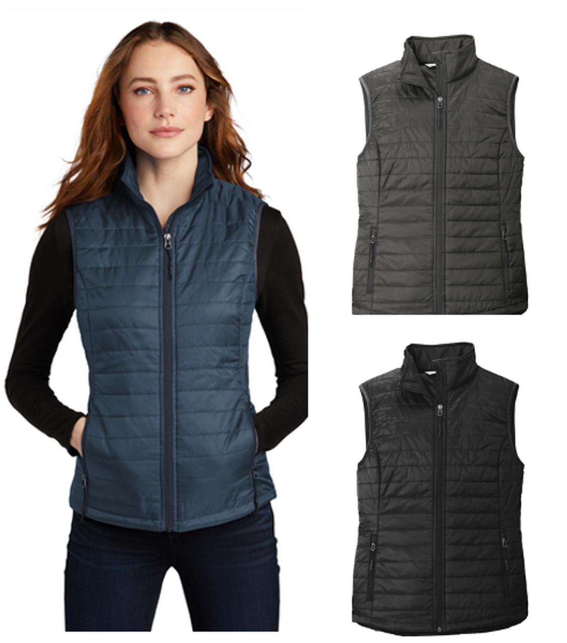 Port Authority® Ladies Packable Puffy Vest - Customizable