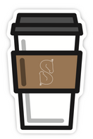 SCS Coffee Cup - "S" Logo on Sleeve Sticker