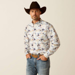 Ariat® Men's Ryker Classic Fit Long Sleeve Shirt - Light Blue