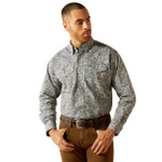 Ariat® Men's Rocky Snap Long Sleeve Shirt - Khaki