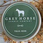 Grey Horse Candle Tin - Trail Ride
