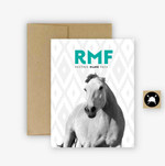 Resting Mare Face Equestrian Greeting Card