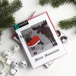 Merry Moosemas Equestrian Holiday Card