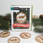 Merry Christmas Equestrian Ornament Card