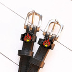 ManeJane Flame Charm Black Spur Straps