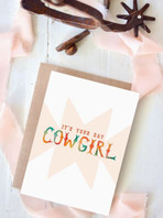 Tirzah Lane Art It's Your Day, Cowgirl Birthday Card
