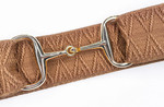 Ellany Caramel Dante - 1.5" Gold Snaffle Elastic Belt