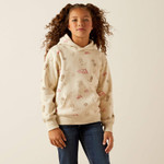 Ariat® Youth Western Stamps Hoodie - Layla Print